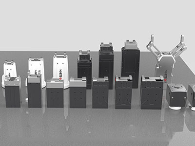 Long life rotary gripper without slip ring, support infinite and relative rotation