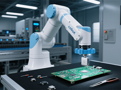 Cobots for electronics assembly